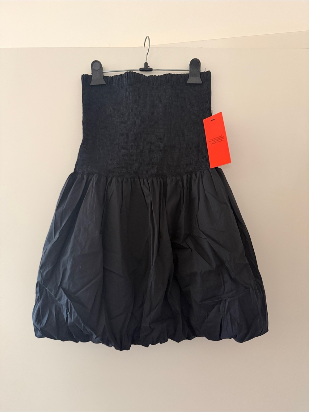 SIMONMILLER VIA SMOCKED MINI DRESS IN BLACK - Picture 3 of 3